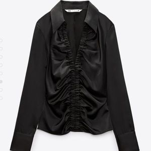 Zara satin top NWOT
